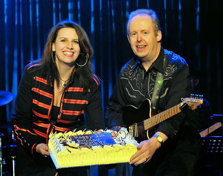 Nicki & Bob with the birthday cake