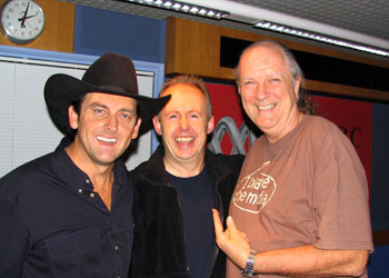 Lee, Bob, Johnno at 2am at the end of the show!